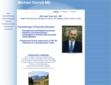 Tablet Screenshot of mgarrettmd.net